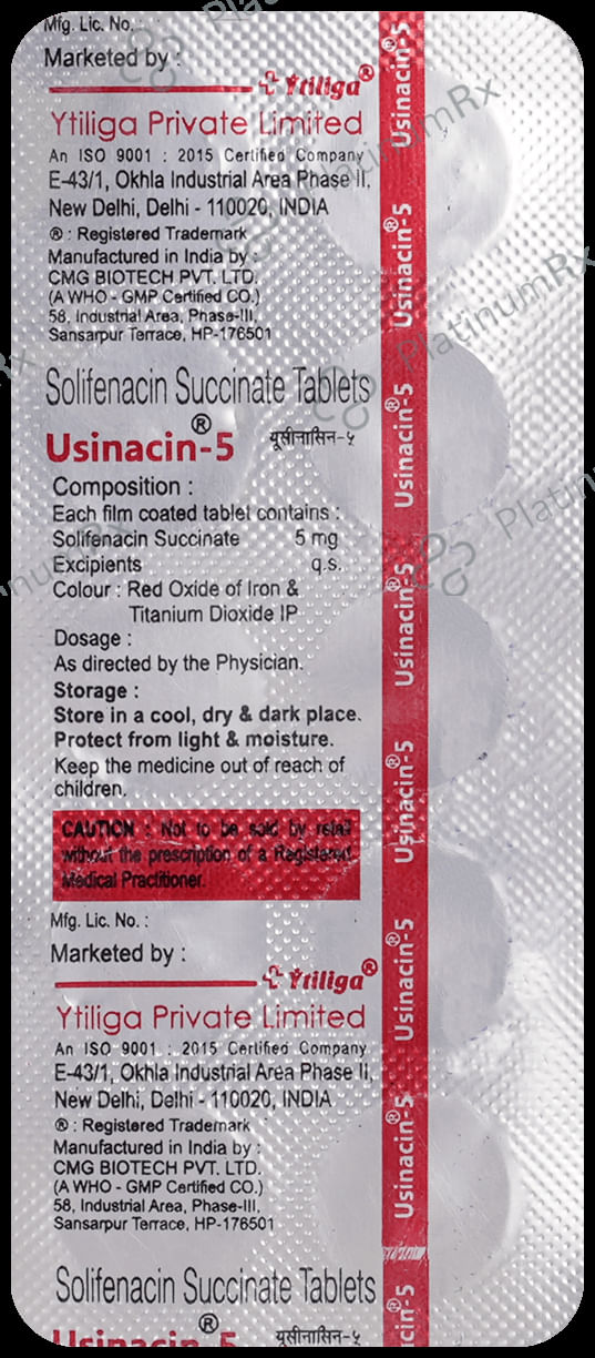 Usinacin 5 Tablet