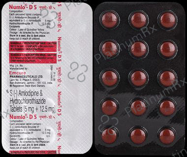 Numlo D 5/12.5mg Tablet 15s