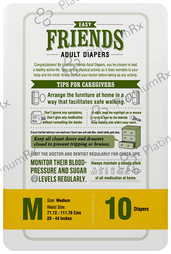 Friends Easy Adult Diaper Medium 10s