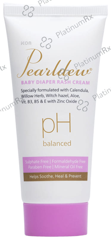 Pearldew pH Balanced Baby Diaper Rash (50gm Each) 1 Tube
