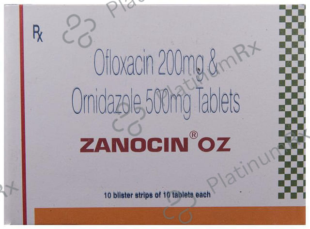 Zanocin OZ 200/500mg Tablet 10s