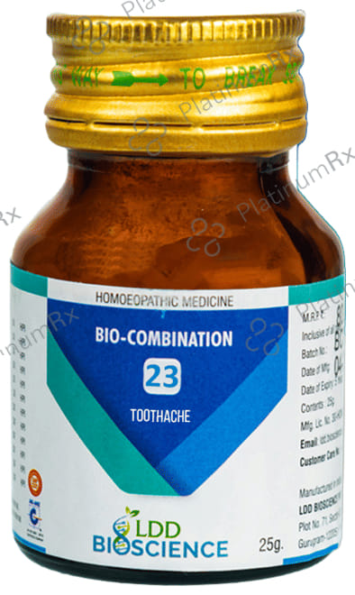 LDD Bioscience Bio-Combination 23 Toothache Tablet 25 gm