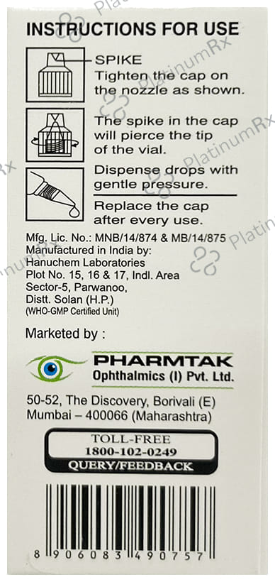 Pcort Eye Drop 5ml
