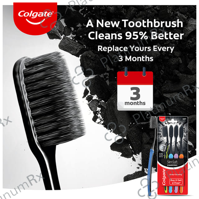 Colgate Slimsoft Charcoal Toothbrush