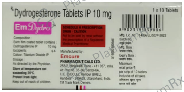 Emdydro 10mg Tablet 10s