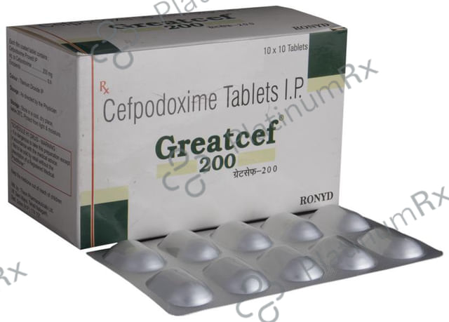 Greatcef 200mg Tablet 10s