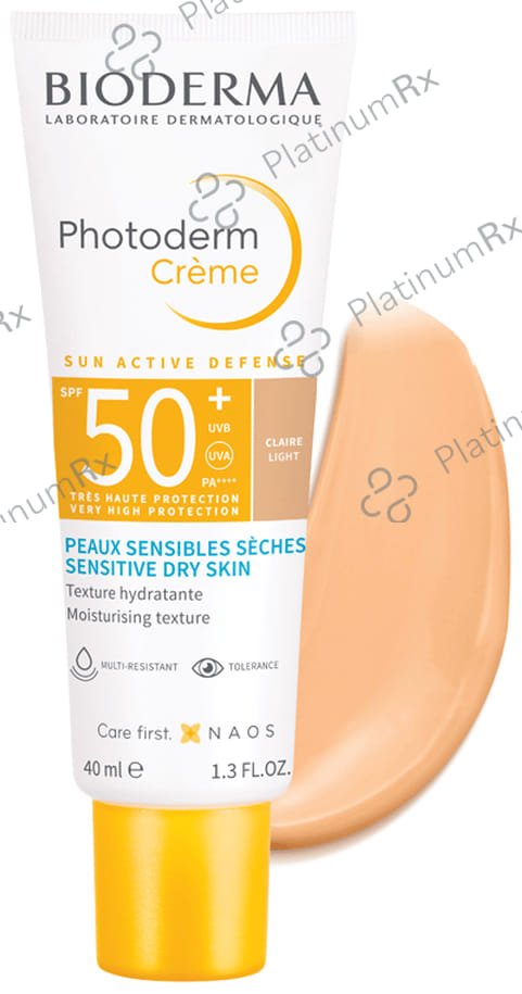 Bioderma Photoderm Creme Claire Light Spf 50+ Sunscreen 40ml