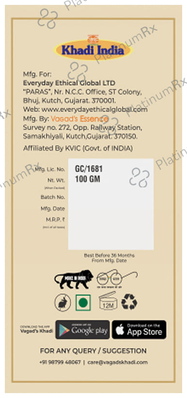 Vagad's Khadi Herbal Moisturizing Soap