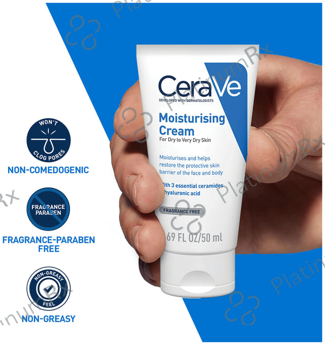 CeraVe Moisturising Cream for Dry to Very Dry Skin 50gm