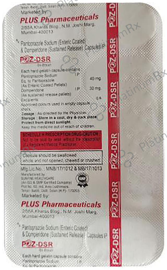 Poz DSR 30/40mg Capsule 10s