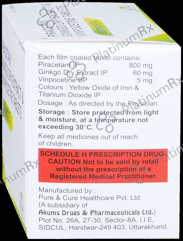 Ginkostat 60mg/800mg/5mg Tablet