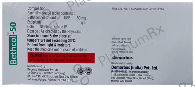 Bethcol 50 Tablet