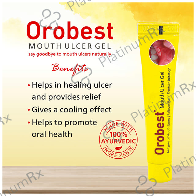 Orobest Mouth Ulcer Gel (10gm Each) 6 Tubes