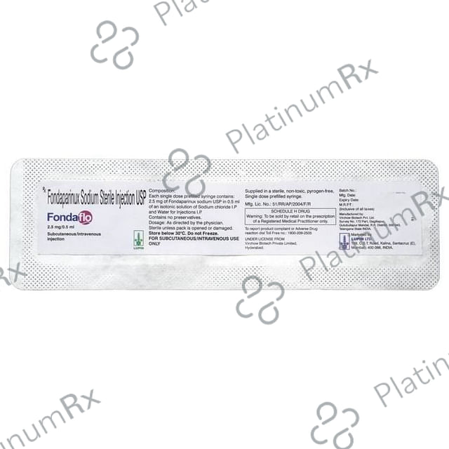 Fondaflo 2.5mg Injection 1s