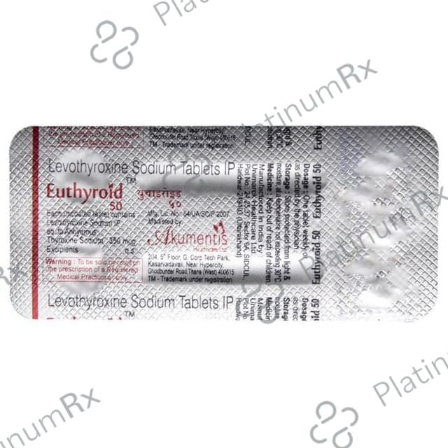 Euthyroid 50 350mcg Tablet 4s