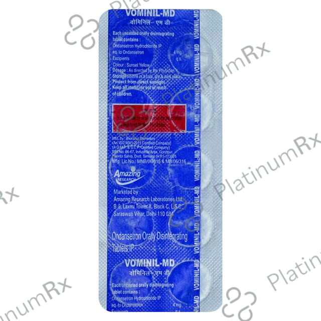 Vominil 4mg Tablet MD