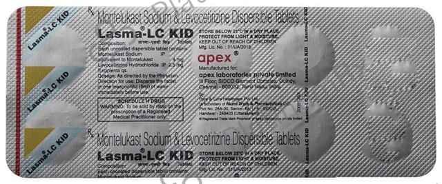 Lasma LC Kid 2.5/4mg Tablet 10s