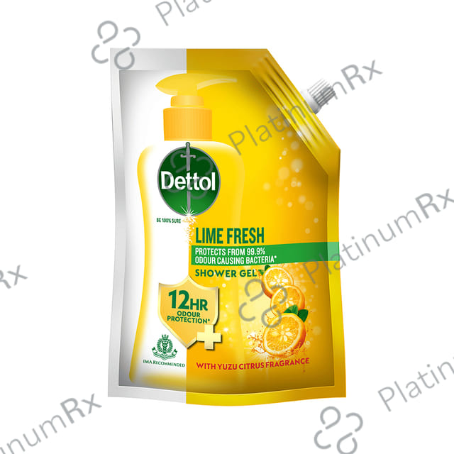 Dettol Bodywash & Shower Gel - pH Balanced & Soap Free Lime Fresh Refill Pack