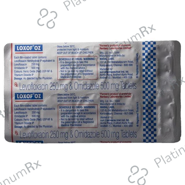Loxof OZ 250/500mg Tablet 10s