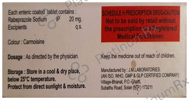 Rebix 20 Tablet 10 Tablet M.K.G. Formulation
