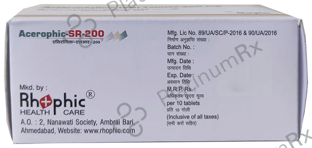 Acerophic SR 200mg Tablet 10s