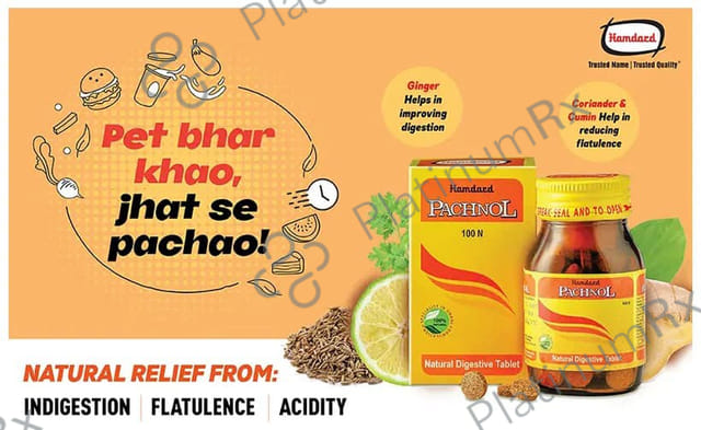 Hamdard Pachnol Natural Digestive Tablet