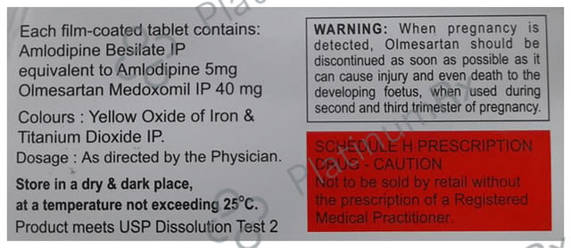 Olmat 40 AM 5/40mg Tablet 15s