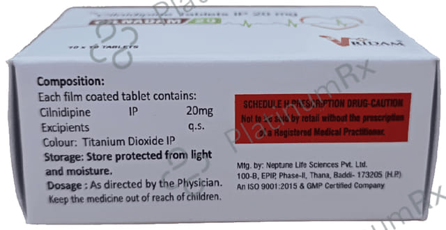 Cilnadam 20mg Tablet 10s