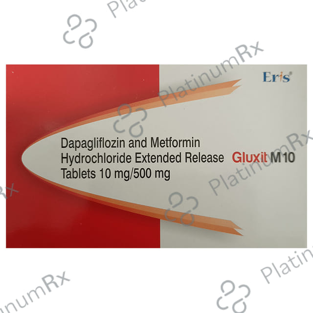 Gluxit M 10 ER 10/500mg Tablet 10s