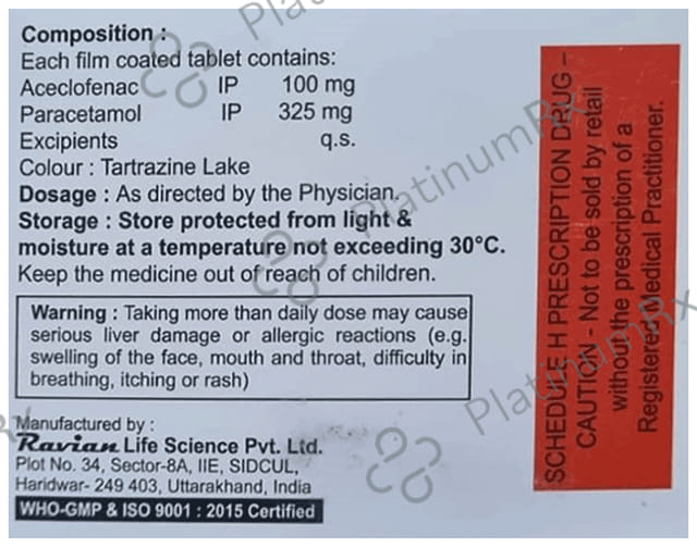 Aifen P 100/325mg Tablet 10s