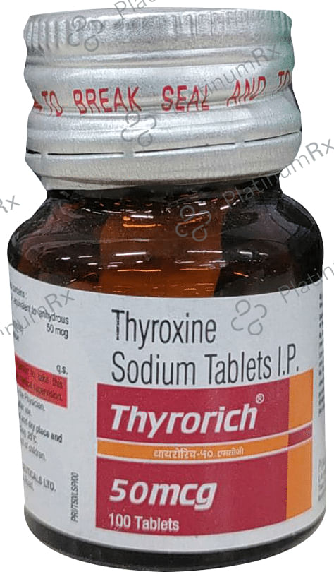 Thyrorich 50mcg Tablet 100s