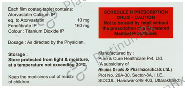 Atorfirst F 10/160mg Tablet 10s (Sinsan)