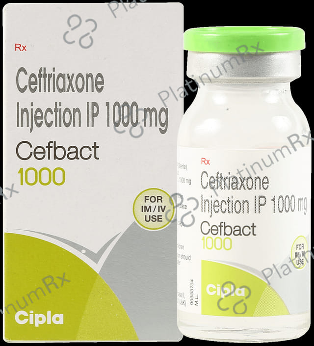 Cefbact 1000mg Injection 1ml