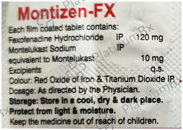Montizen FX 10mg/120mg Tablet