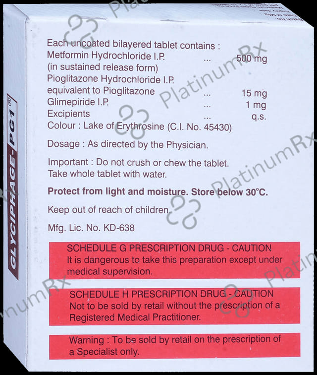 Glyciphage PG 1mg Tablet SR 15s
