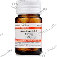 Dr Willmar Schwabe India Arsenicum Sulph Flavum Trituration Tablet 4X