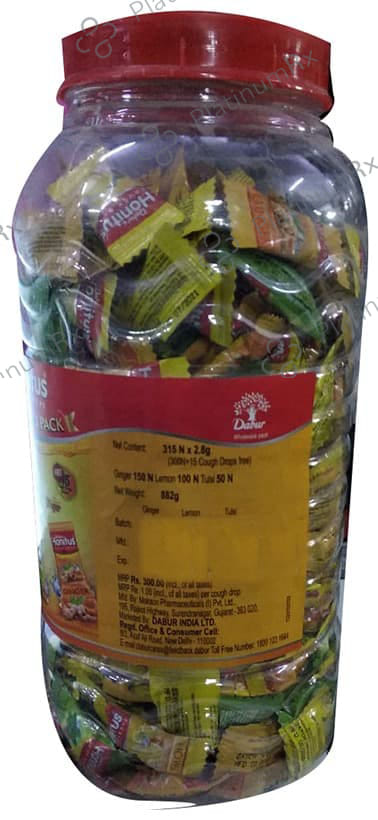 Dabur Tulsi Lemon Ginger Honitus Cough Drops Lozenges 315s