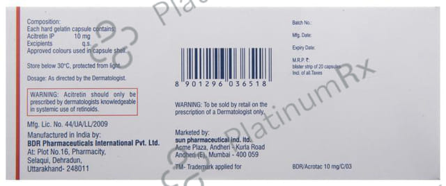 Acrotac 10mg Capsule 20s