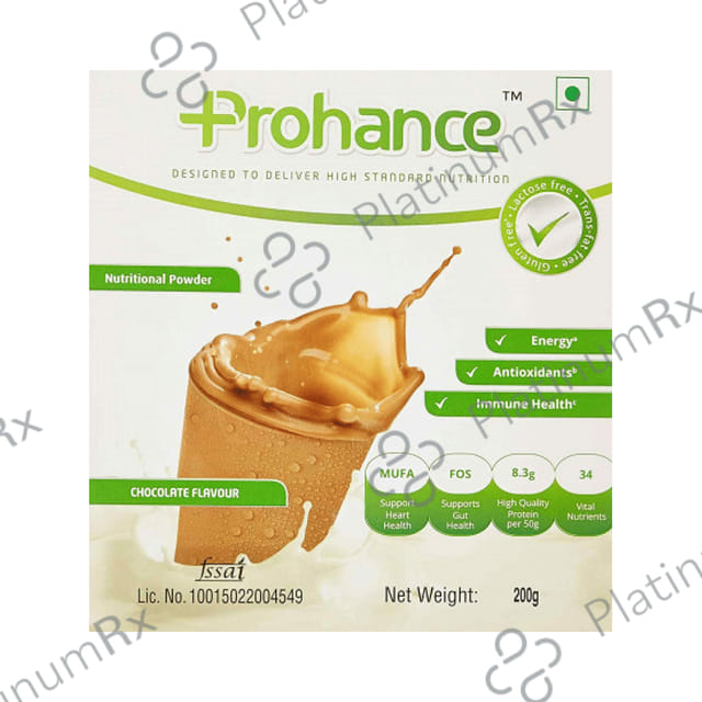 Prohance Protein Supplement Chocolate Flavour Powder 200gm