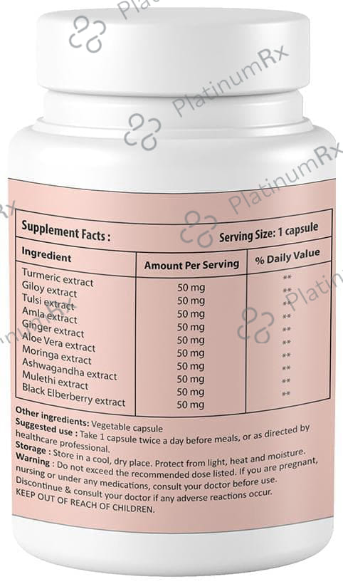 Zinnia Wellness Immuzin Natural Immunity Booster Veggie Capsule