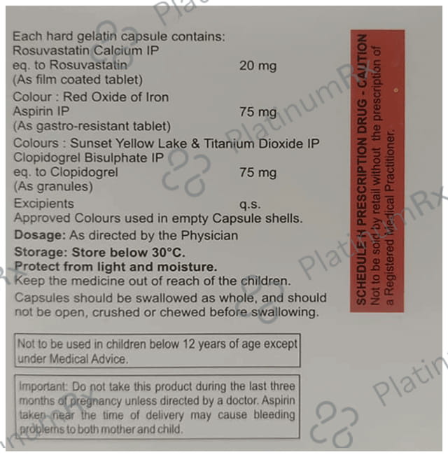 RO ON Gold 75/20/75mg Tablet 10s