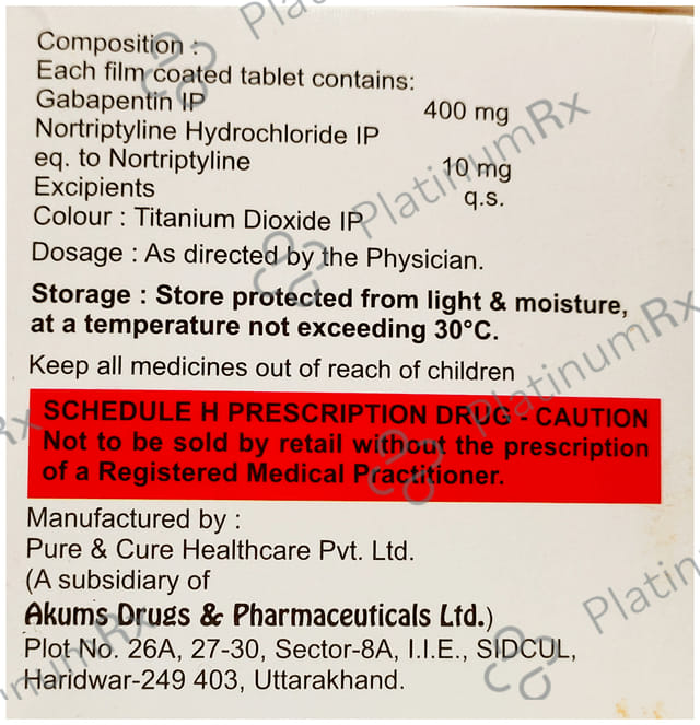 Giae NT 400/10mg Tablet 10s
