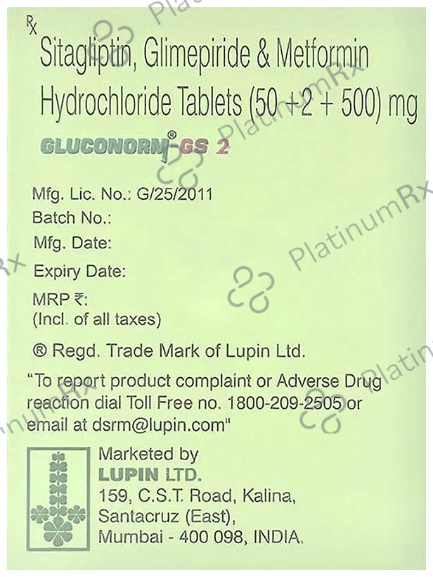 Gluconorm Gs 2 Tablet 10s