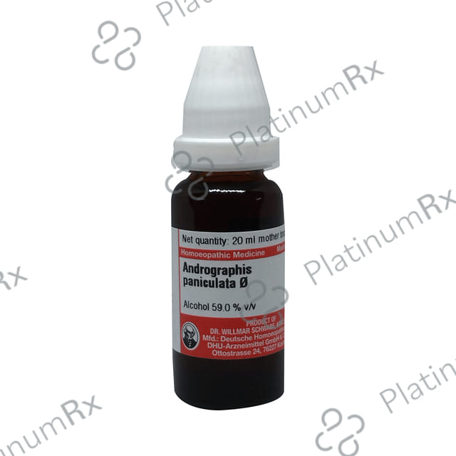 Dr Willmar Schwabe Germany Andrographis Paniculata Mother Tincture Q