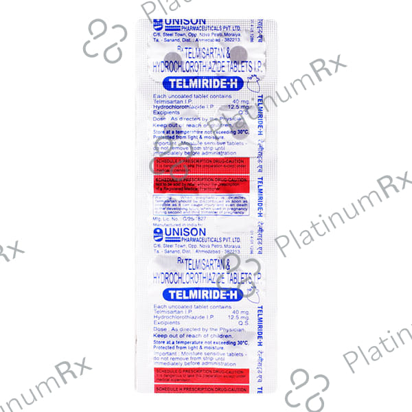 Telmiride H 12.5/40mg Tablet 10s
