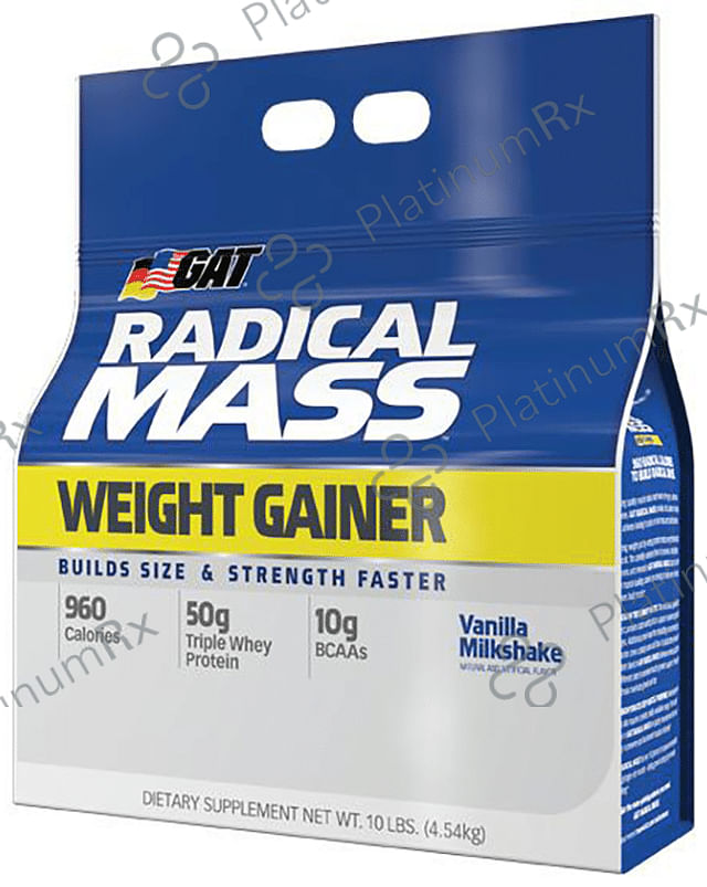 GAT Sport Radical Mass Weight Gainer Vanilla Milkshake