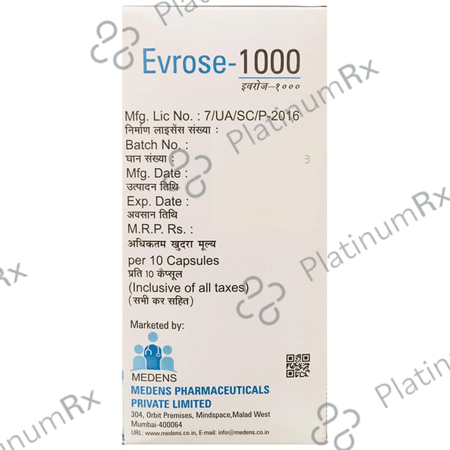 Evrose 1000 Soft Gel Capsule