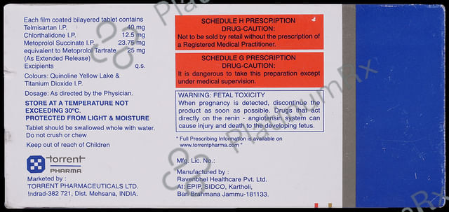 Telsar CHM 12.5/25/40mg Tablet 10s