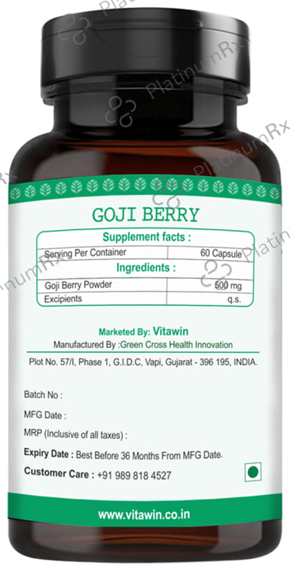 Vitawin Goji Berry Vegetarian Capsule