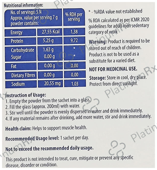 Post-TKR Sachet Sugar Free